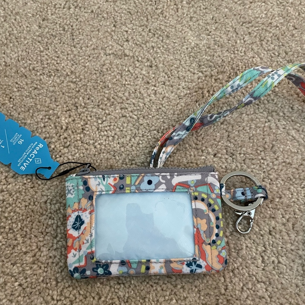 Card holder purse with long removable strap